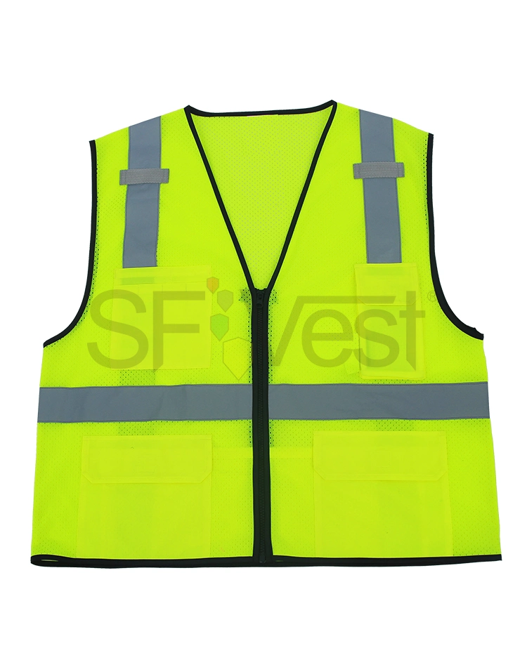 100% Polyester Mesh Reflective Safety Vest with ANSI/Isea 107-2020