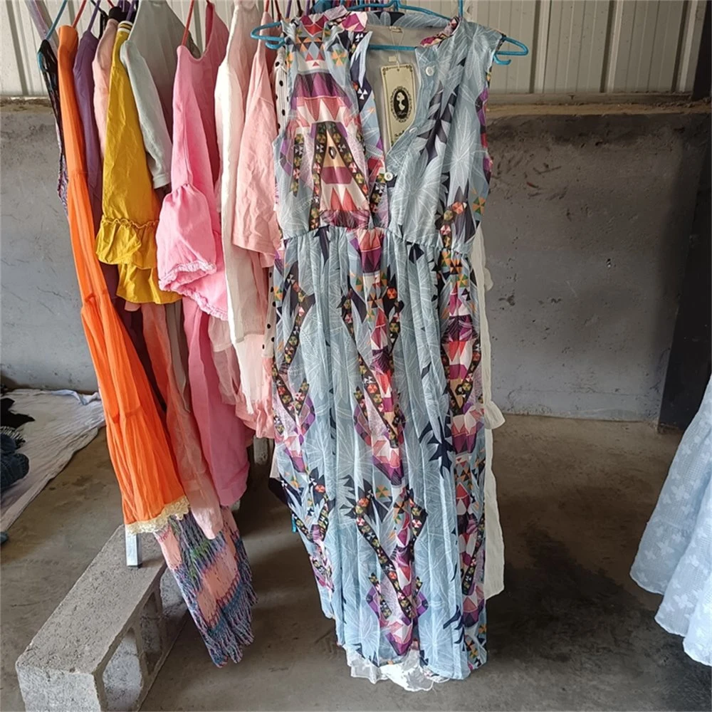 Bale Packing Mixed Sizes Color Lady Summer Clothing Women Used Dress Second Hand Clothes